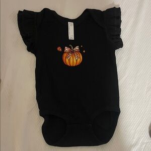 Black Baby Fall Theme Onesie